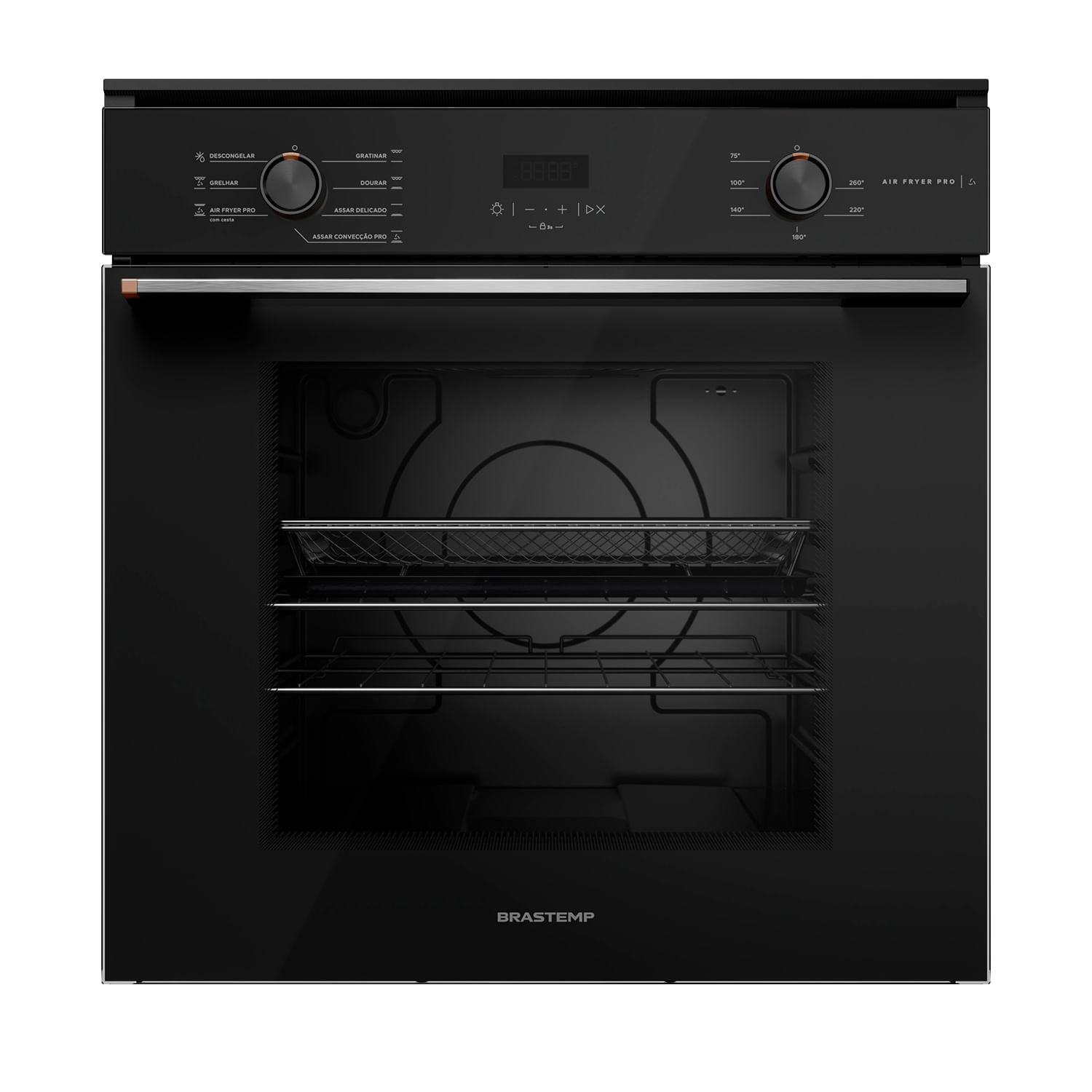 Forno de Embutir Elétrico 84 Litros com Air Fryer Pro Preto Brastemp BOX84AE