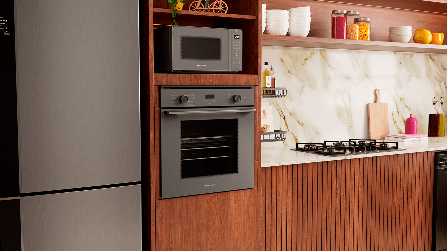 Brastemp renova fornos de embutir e põe Air Fryer Pro nos modelos de 47 e 84 litros