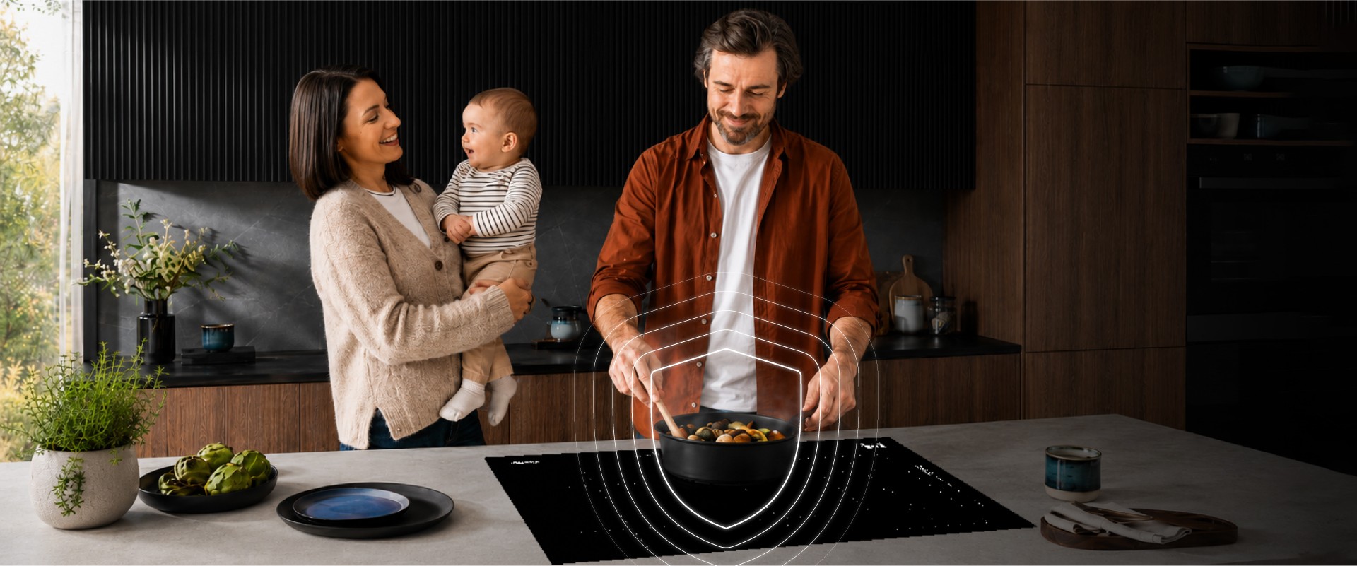 EOS lança cooktop de indução de 6 zonas com superfície livre e potência inverter
