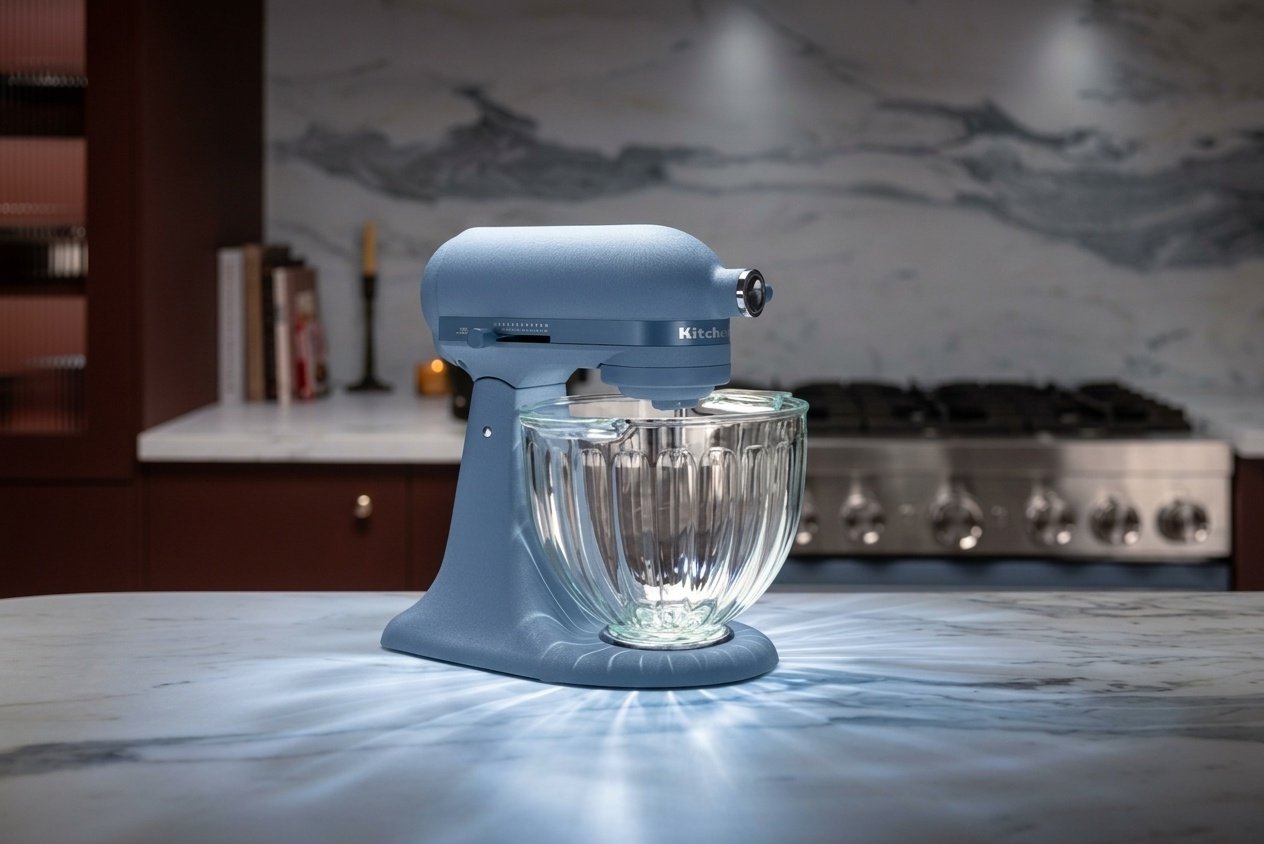 KitchenAid Luminaire: batedeira com tigela de vidro iluminada chega ao Brasil em novembro
