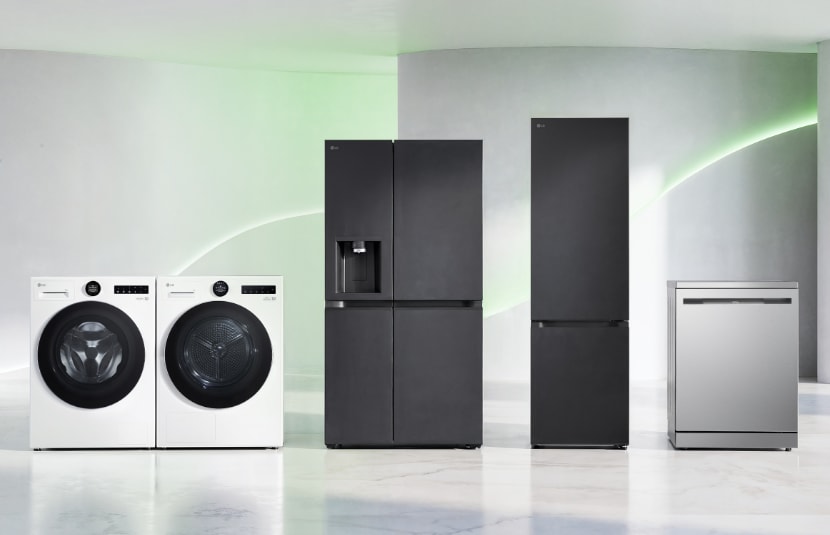 Espaço da LG dedicado a eficiência energética na IFA 2026, em Berlim