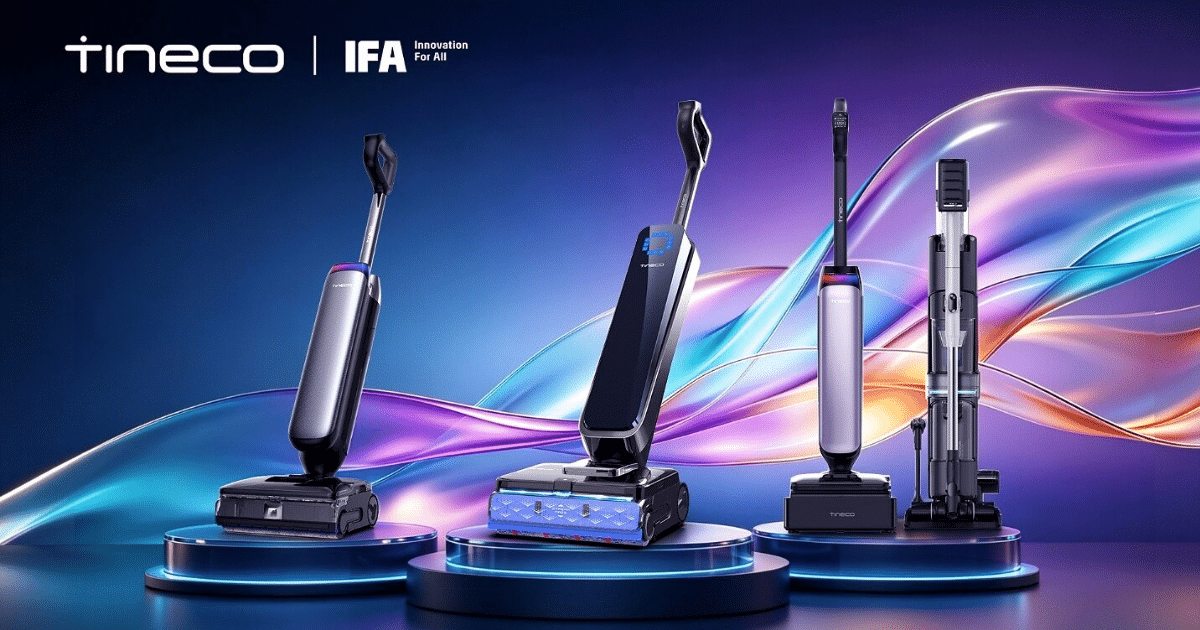 Tineco leva à IFA 2026 lavadoras de piso com vapor a 230 °C e um aspirador que troca o saco sozinho
