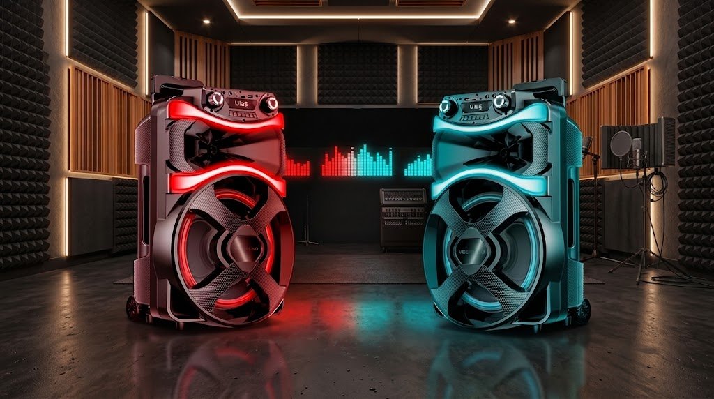 VibeSound aposta no karaokê com as caixas V8 Power e V12 Power