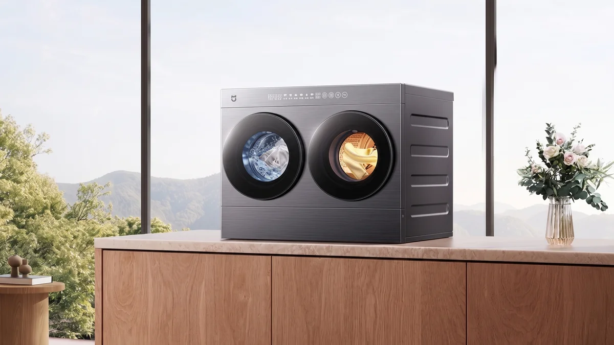 Xiaomi lança lava e seca compacta com dois tambores que fecha o ciclo em 40 minutos